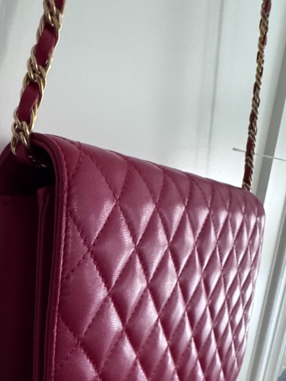 Jay Herbert of New York, Authentic Vintage Quilted Red Leather Handbag,New w/Tag - Picture 10 of 11